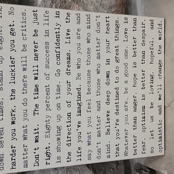 Fear Less Plaque - Picture 3 of 5